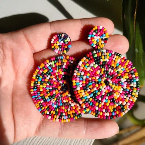 Boho Beaded Earrings - Picture 6 of 15